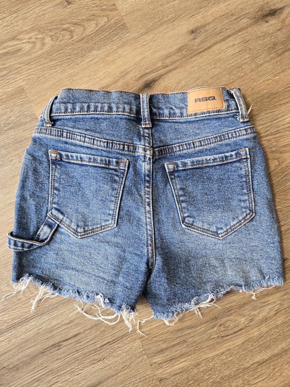 RSQ Girls Carpenter Denim Cutoff Shorts